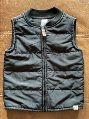 Carter's Black Quilted Toddler Vest
